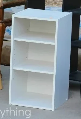 White 3-shelf bookcase