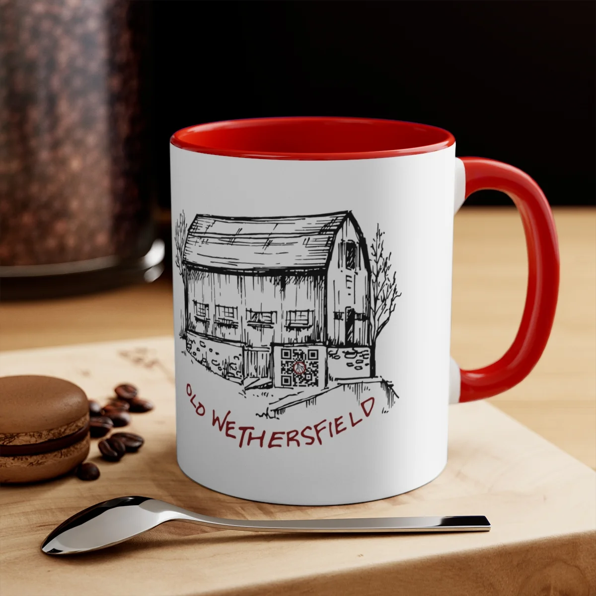 Wethersfield Cove 11oz Accent Mug - Red